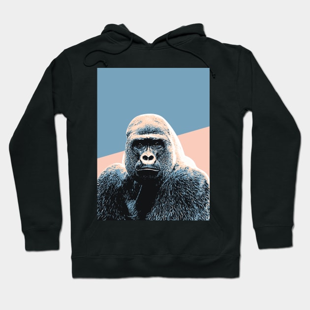 Retro Gorilla Art Hoodie by boholoc0